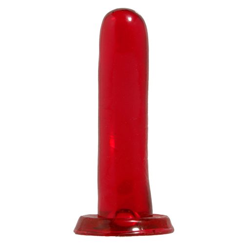Dildo Basix Rubber Works 5"- Smoothy - Red
