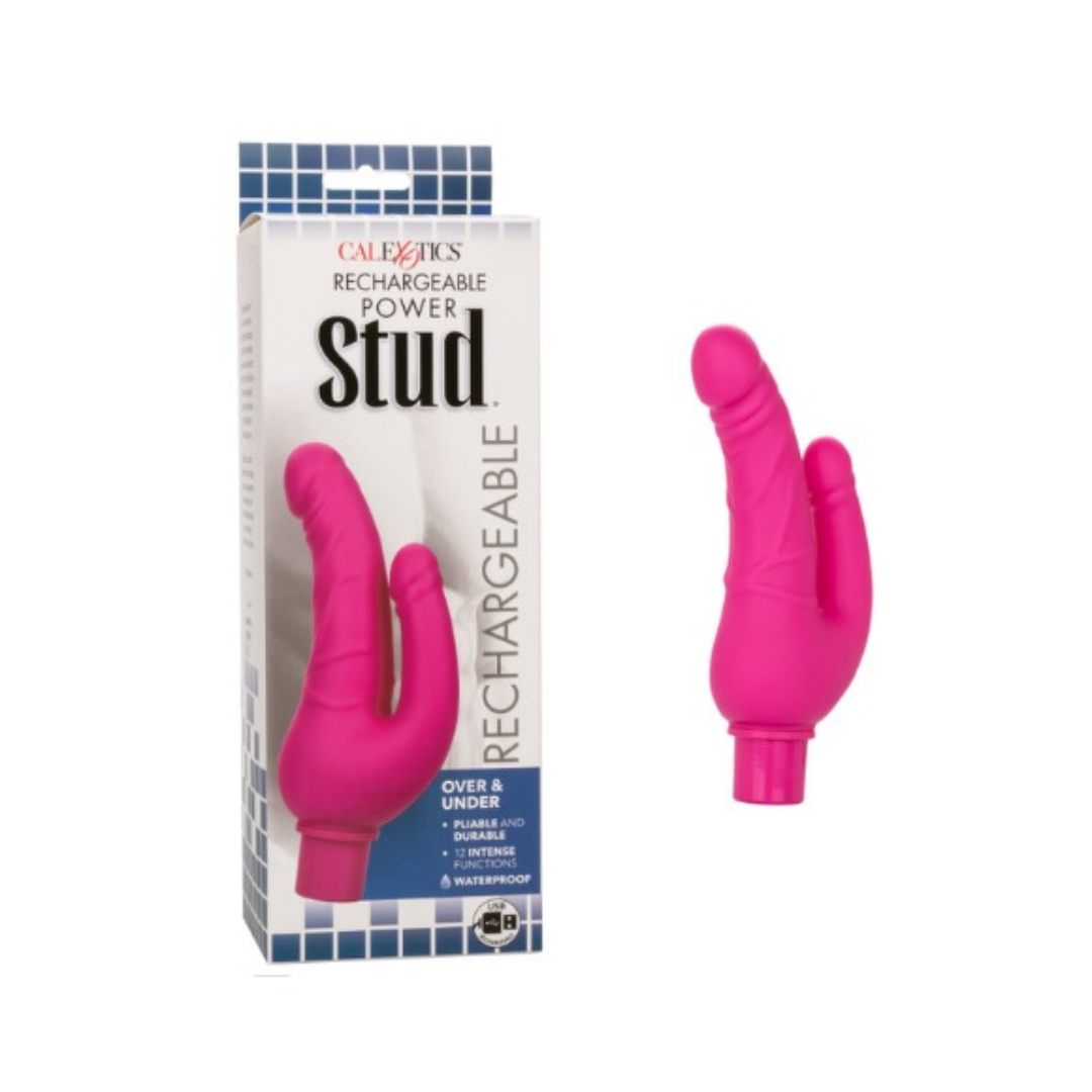 Vibrador Stud Over & Under Pink Recargable