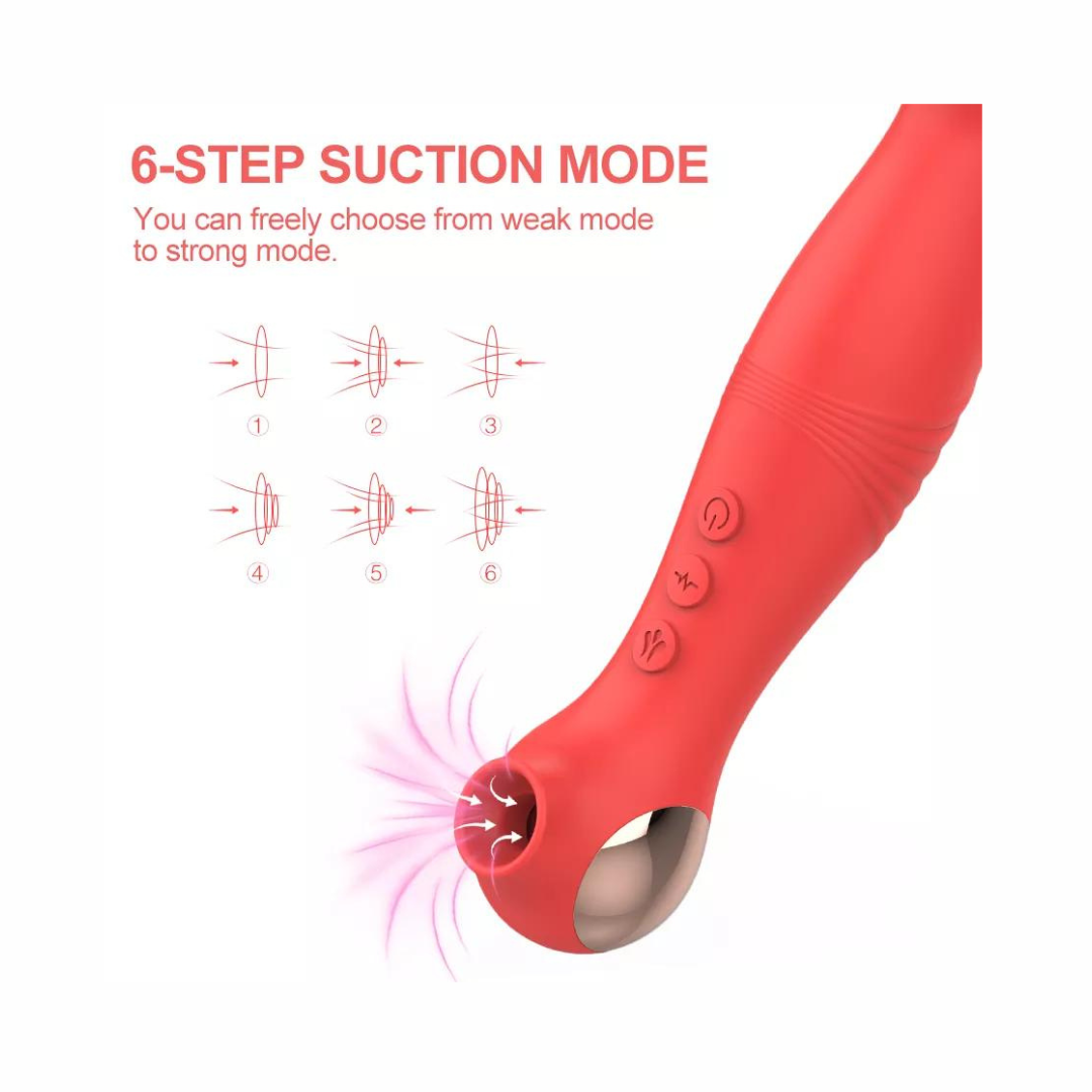 Succionador, vibrador dual 2 en 1 Recargable