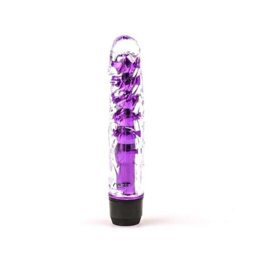 Vibrador Mr. Twister Crystal Morado 17cm