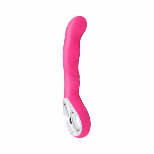 Luxury G-Spot vibrador con agarre Rosa Recargable 20cm