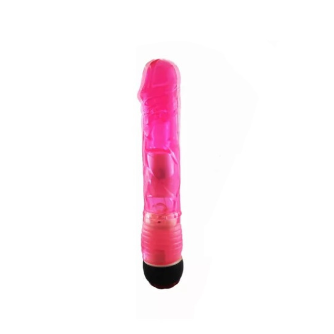 Vibrador Jelly con luz Led Pink