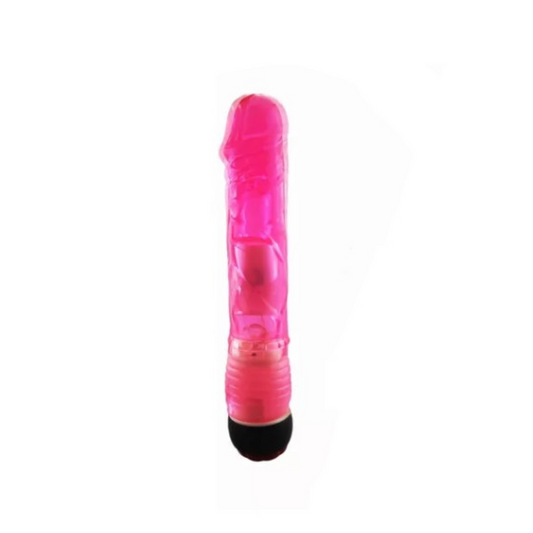 Vibrador Jelly con luz Led Pink 21.5cm