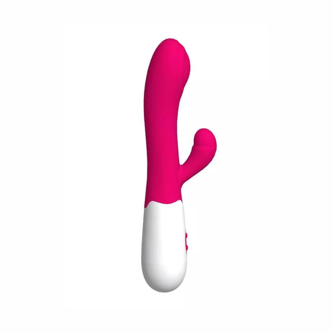 G-spot conejo Silicone Vibrador Rosa Recargable