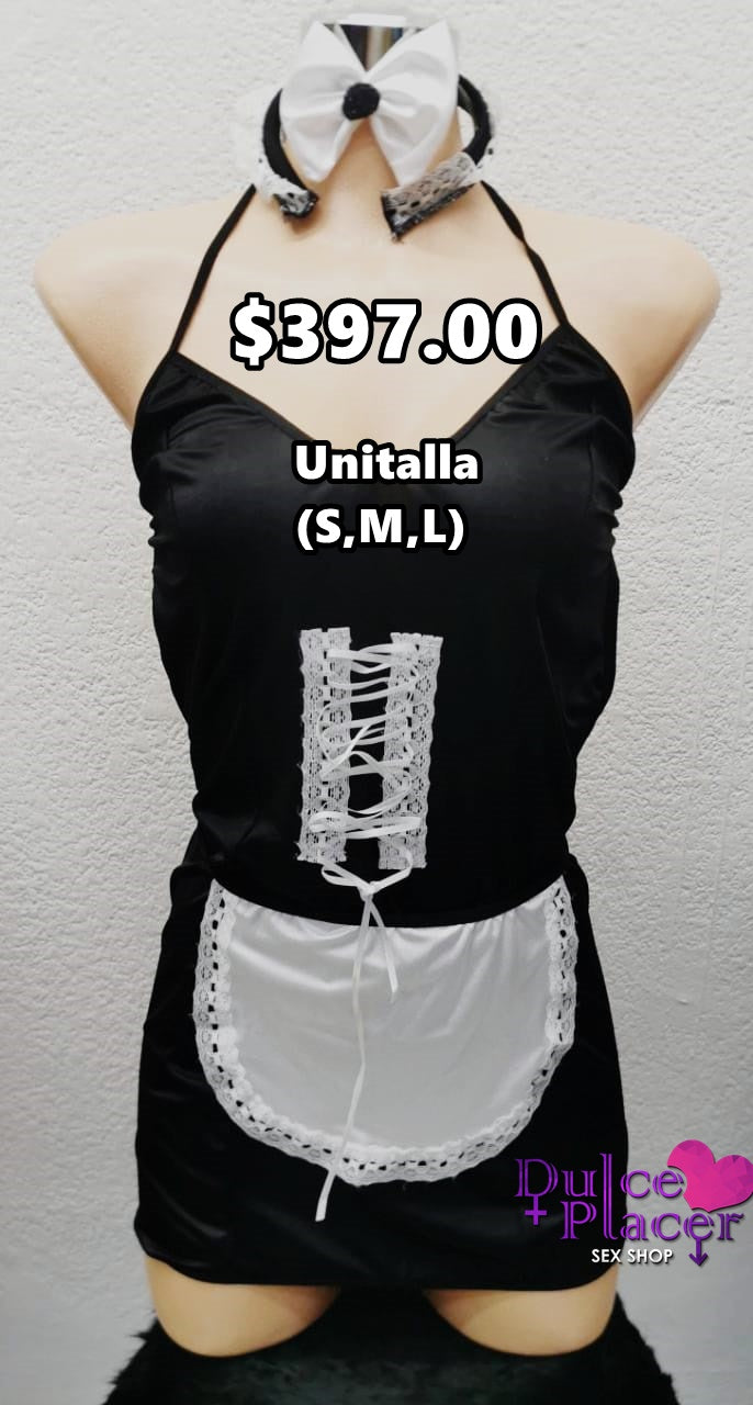 Lencería temática mucama vestido